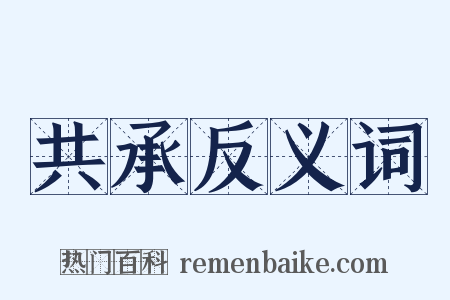 共承反义词是什么意思的图片